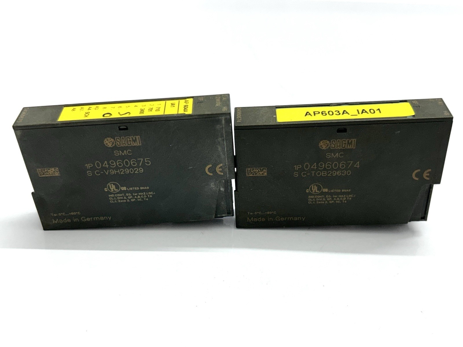 SACMI SMC 04960675,04960674 ANALOG INPUT LOT OF 2PCS