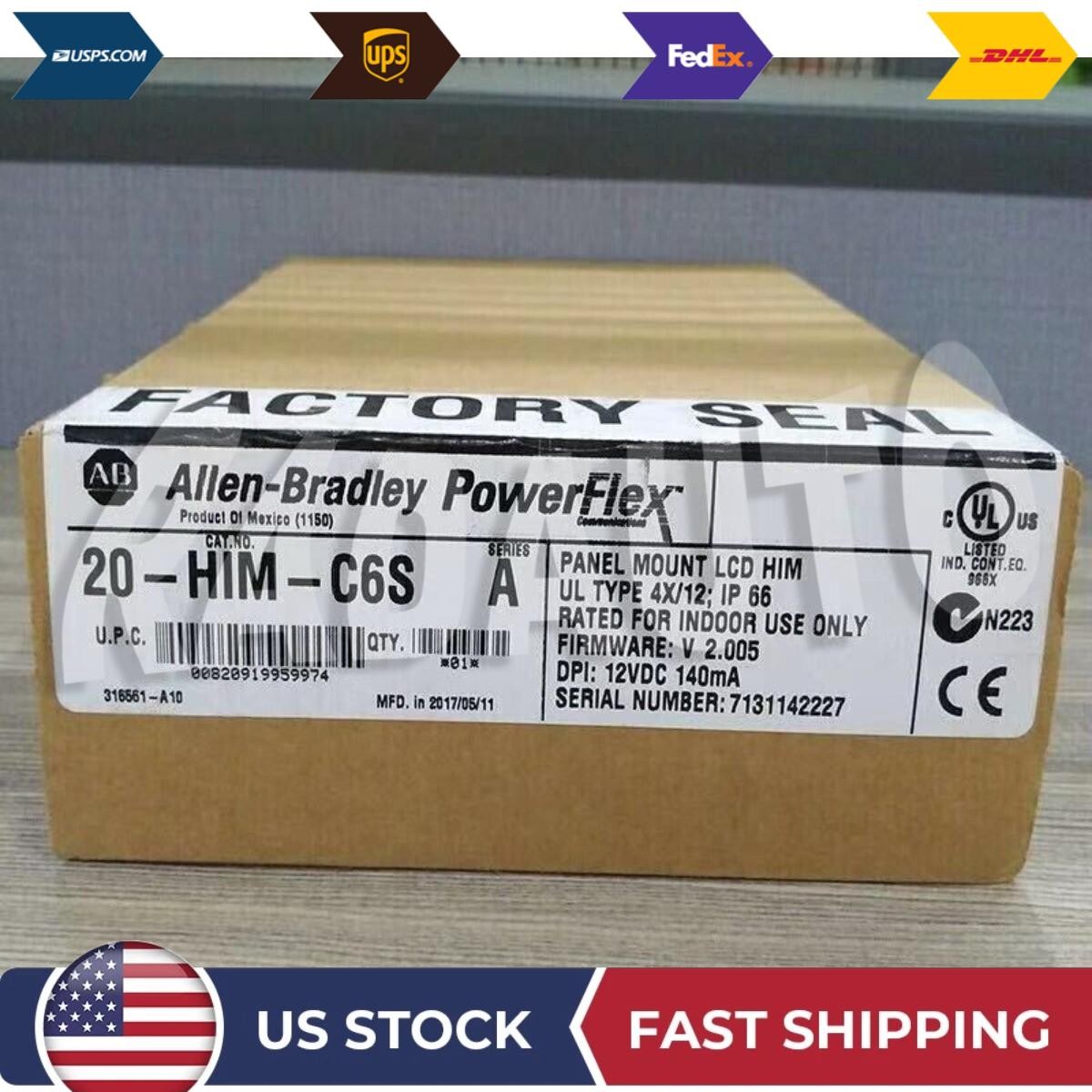 FACTORY SEALED Allen-Bradley 20-HIM-C6S Ser A Panel Mount LCD HIM AB 20 HIM C6S