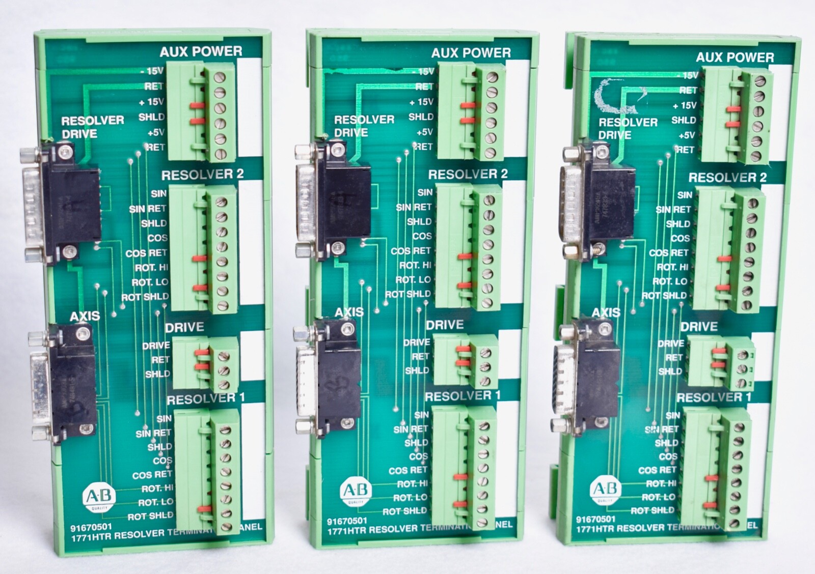 3 Count AB Allen Bradley Breakout Blocks 1771HTR 91670501