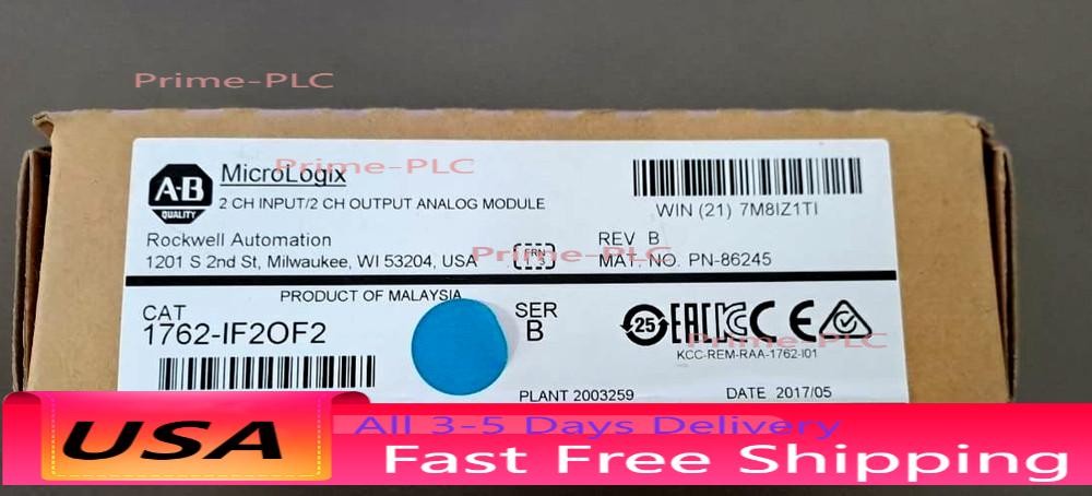 ALLEN BRADLEY 1762-IF20F2 INPUT AND OUTPUT ANALOG MODULE