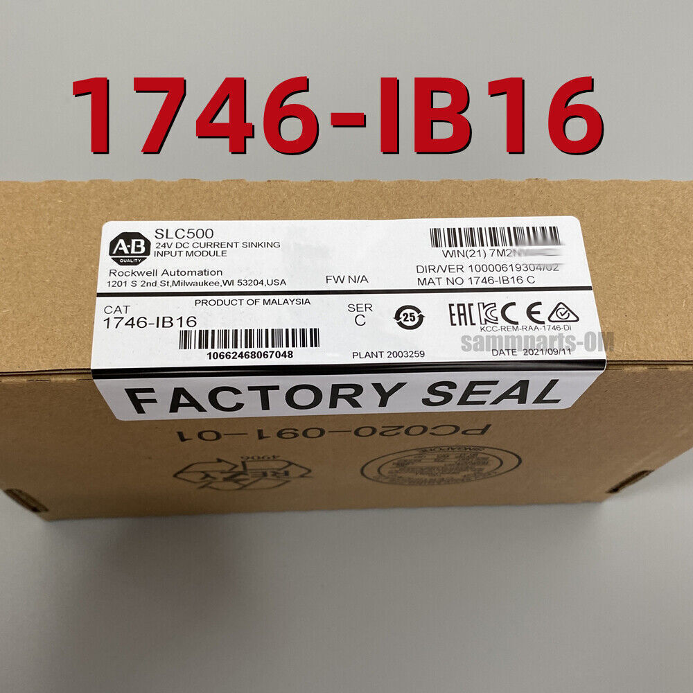 1746-IB16 AB SER D SLC 500 Digital Input Module PLC New Factory Sealed