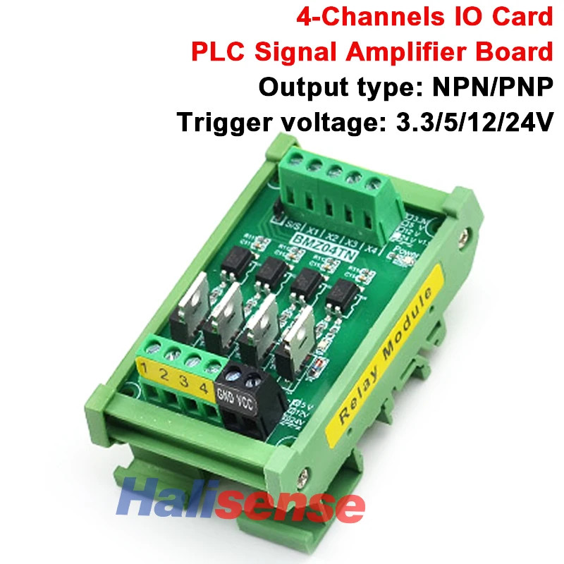 4-32 Channels IO Card PLC Signal Amplifier Board PNP NPN Output Optocoupler Isol