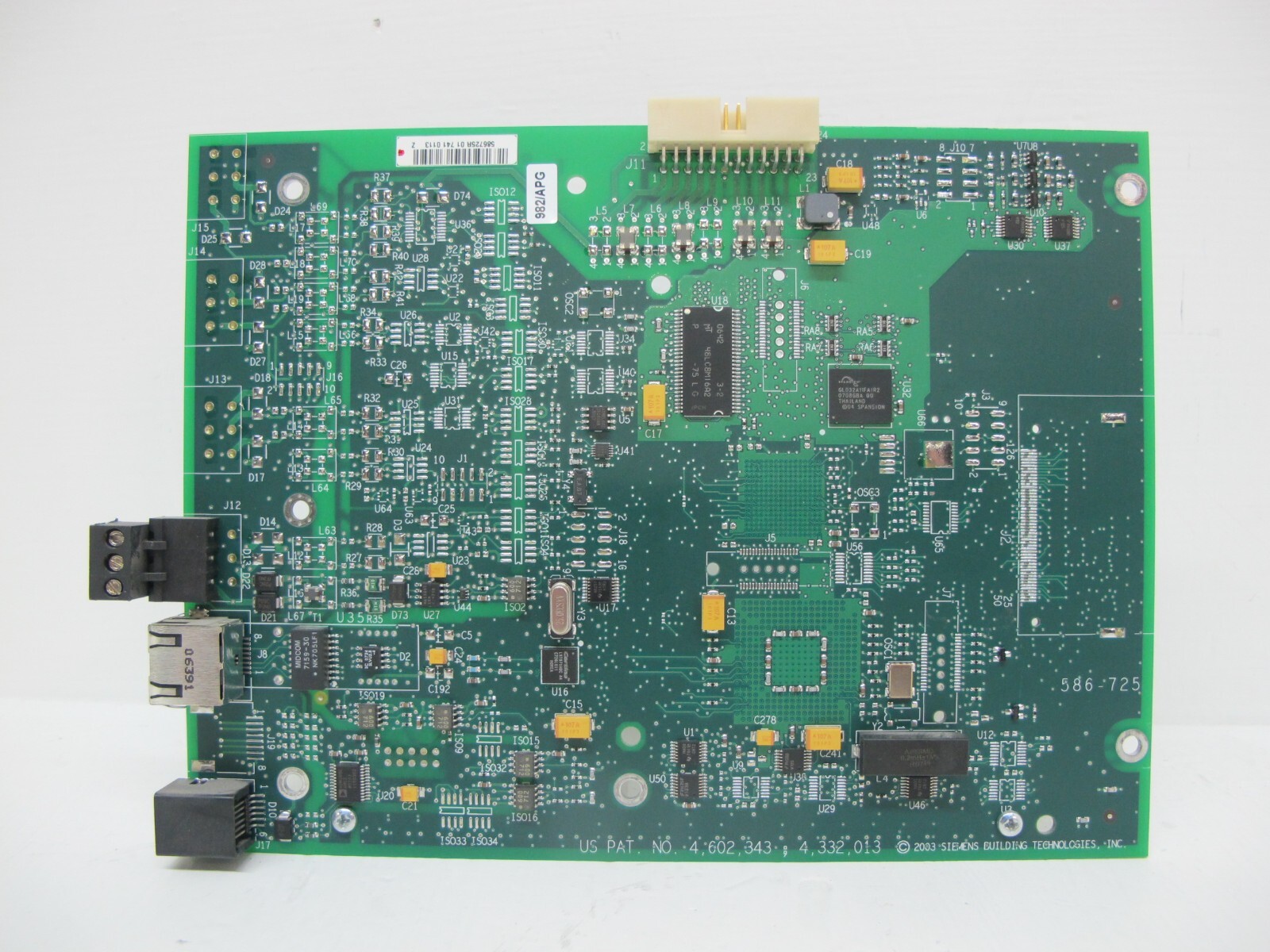 Siemens 586-725 Circuit Board 549-627 APOGEE Smoke Controller 586725 PCB PWA
