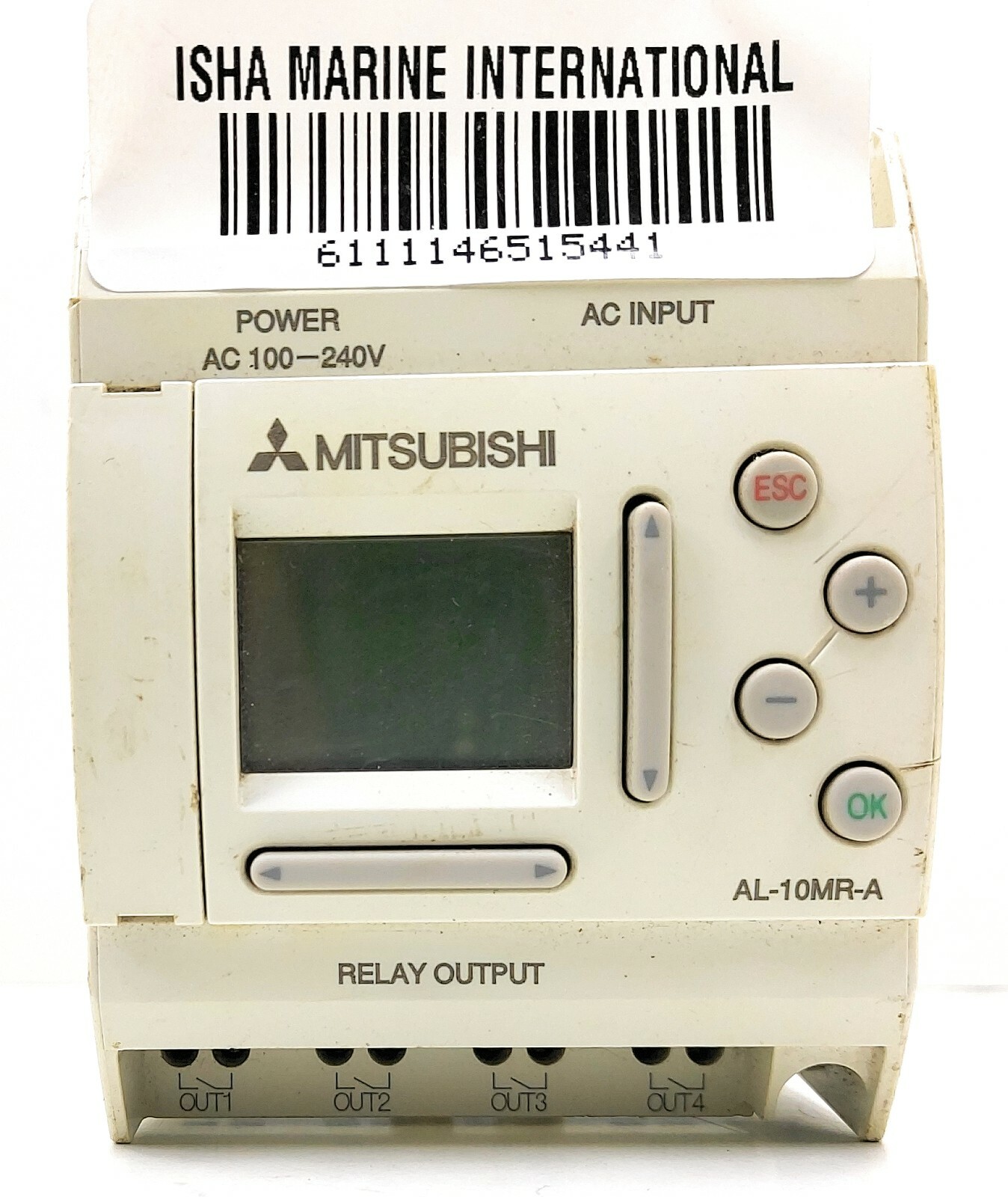 Mitsubishi AL-10MR-A Logic Module 6 Input 4 x Output Display White