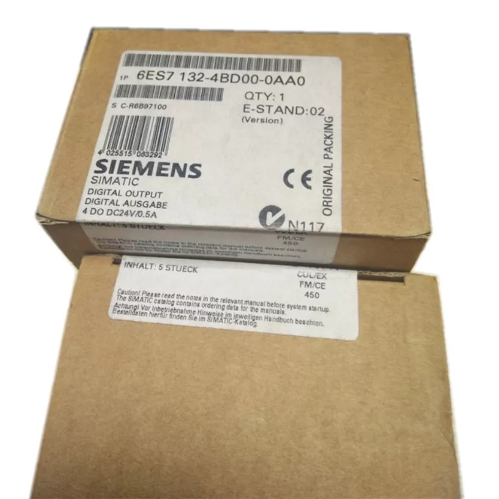 New Siemens 6ES7 132-4BD00-0AA0 6ES7132-4BD00-0AA0 SIMATIC DP Modules for ET200S