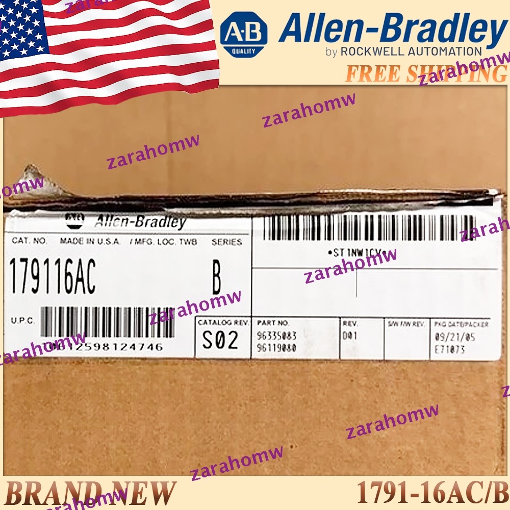New in Box 1791-16AC/B BLOCK I/O 120V AC 32 POINT MODULE 179116AC serB Free Ship
