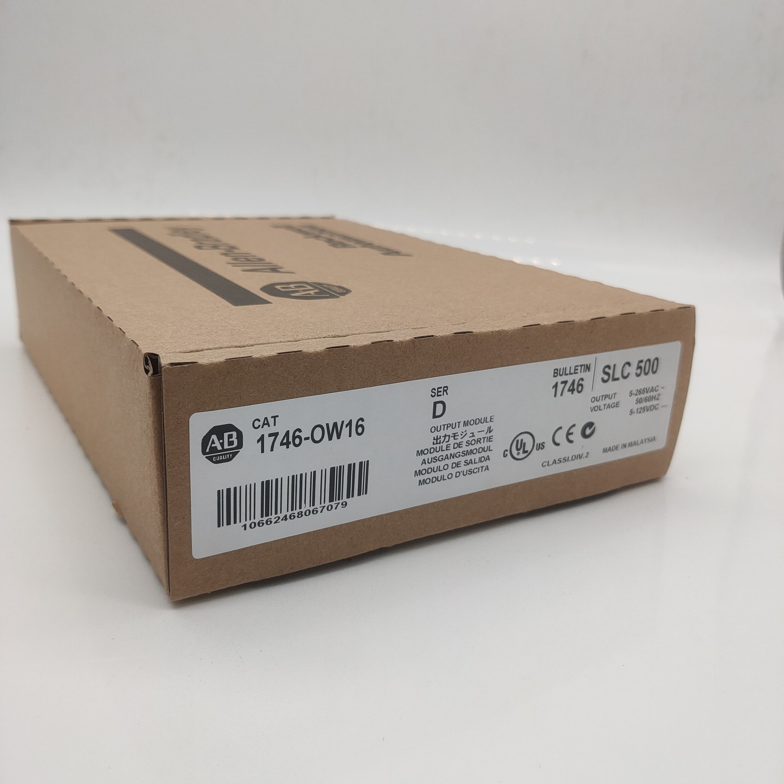 1PC New AB 1746-OW16 SLC500 SerD Output Module 1746OW16 NEW Factory Sealed PLC