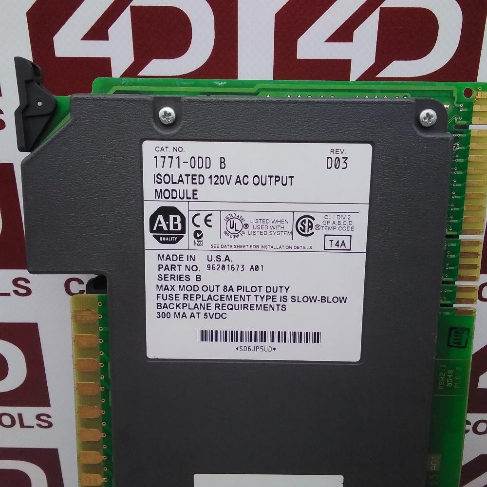 1771-ODD | Allen Bradley | PLC-5, Digital Output Card 120VAC, Used, Ser B