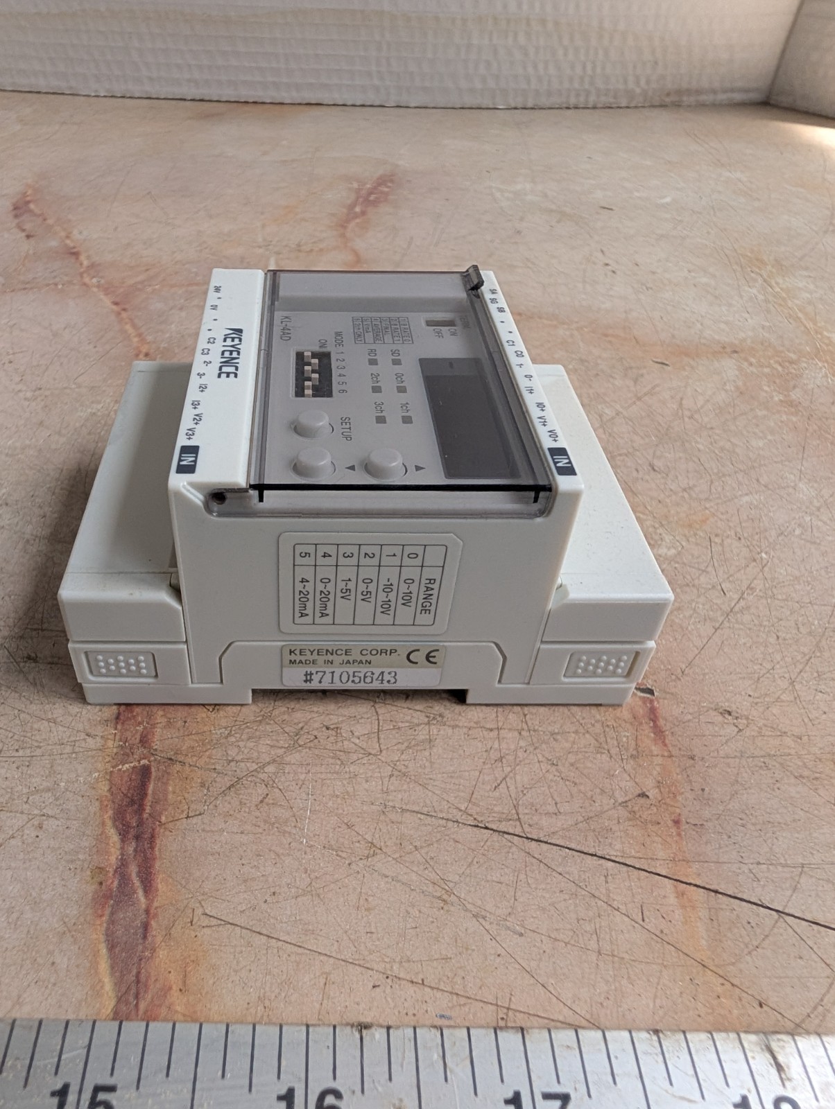 KEYENCE KL-4AD ANALOG INPUT MODULE PLC EXPANSION UNIT 4CH 24V – NEW (OPEN BOX)