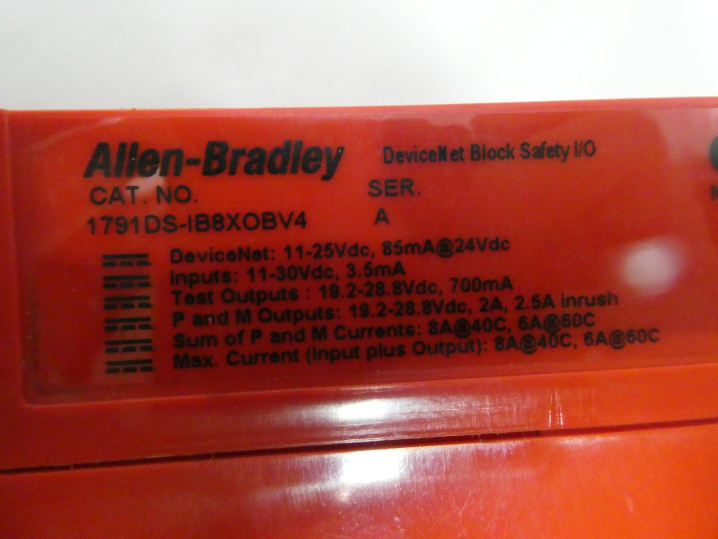 Allen Bradley 1791DS-IB8XOBV4 Devicenet Safety 8-input Module Ser A