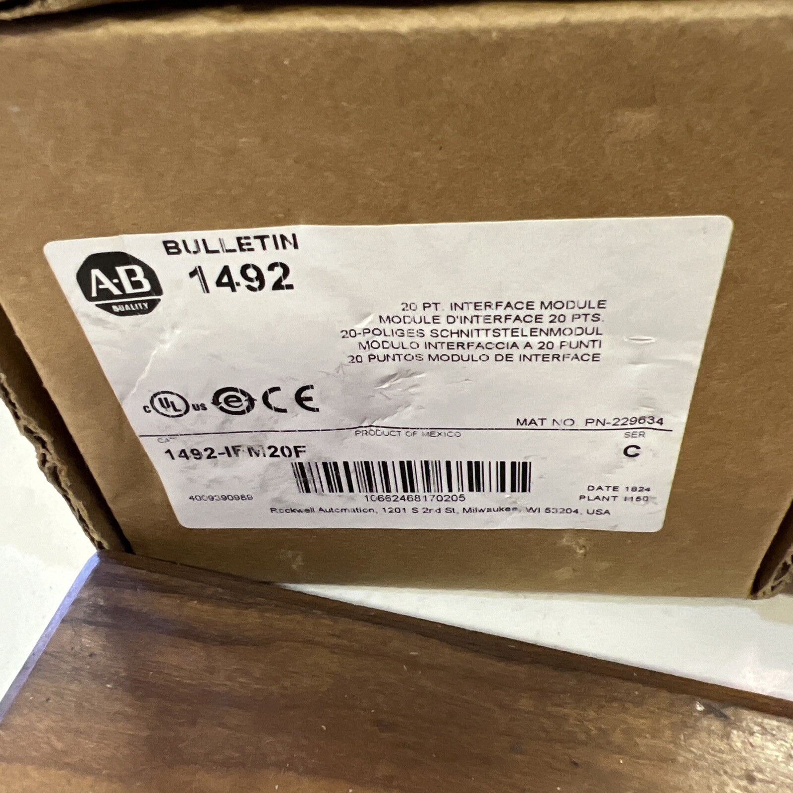 New Allen Bradley 1492-IFM20F
