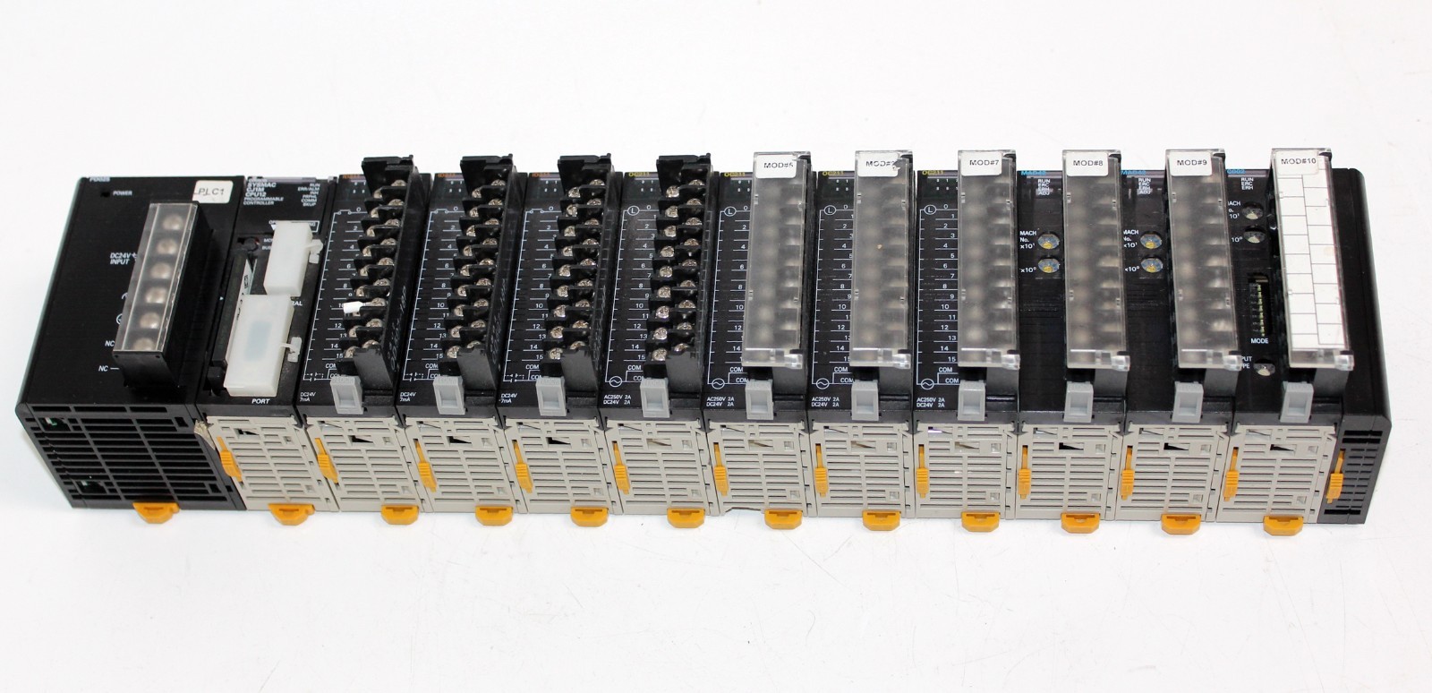 OMRON CJ1W-PD025 PLC + CJ1M-CPU12 CJ1W-ID211 CJ1W-OC211 CJ1W-MAD42 CJ1W-TC002