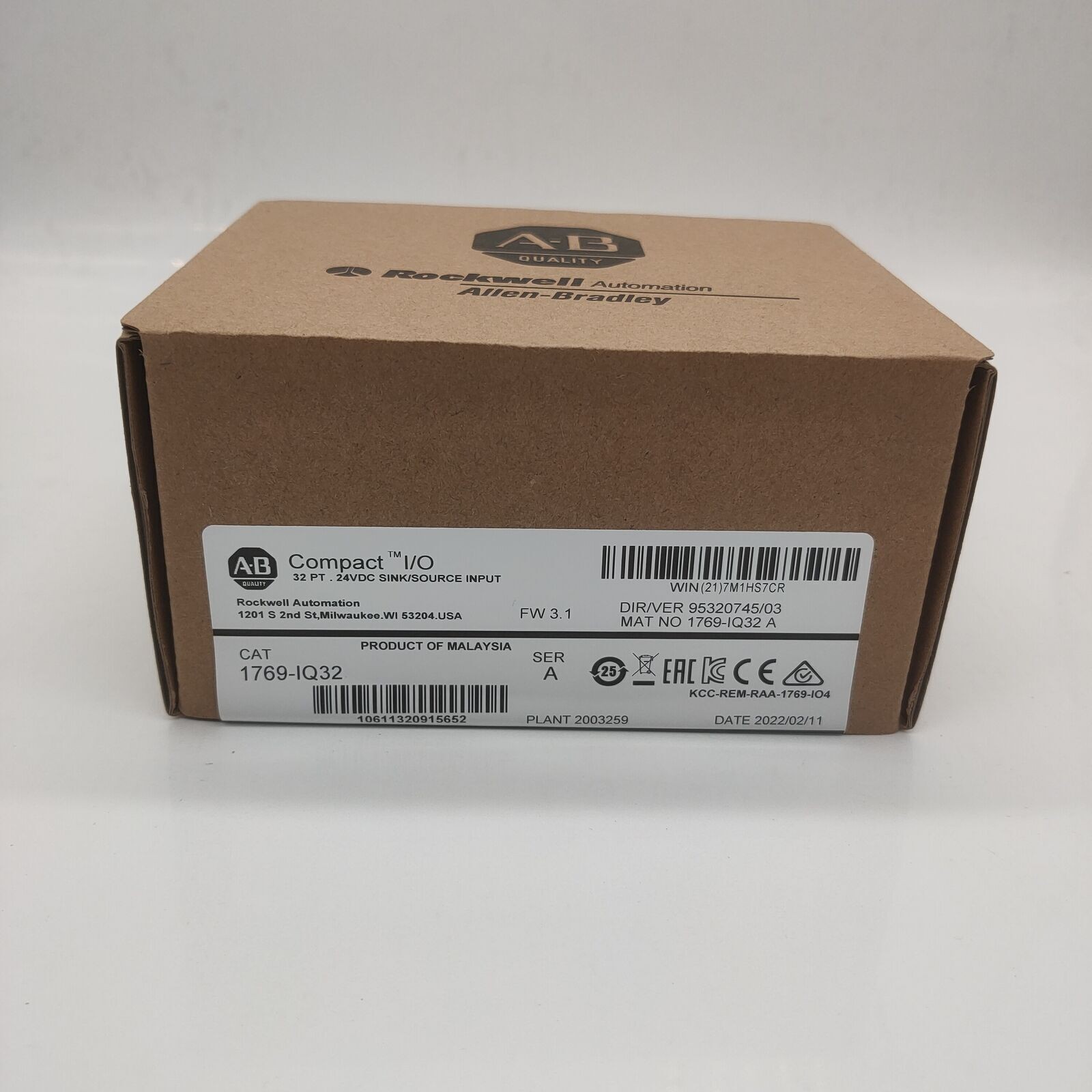 New Sealed NEW PLC 1769-IQ32 SER A CompactLogix 24V DC Input Module