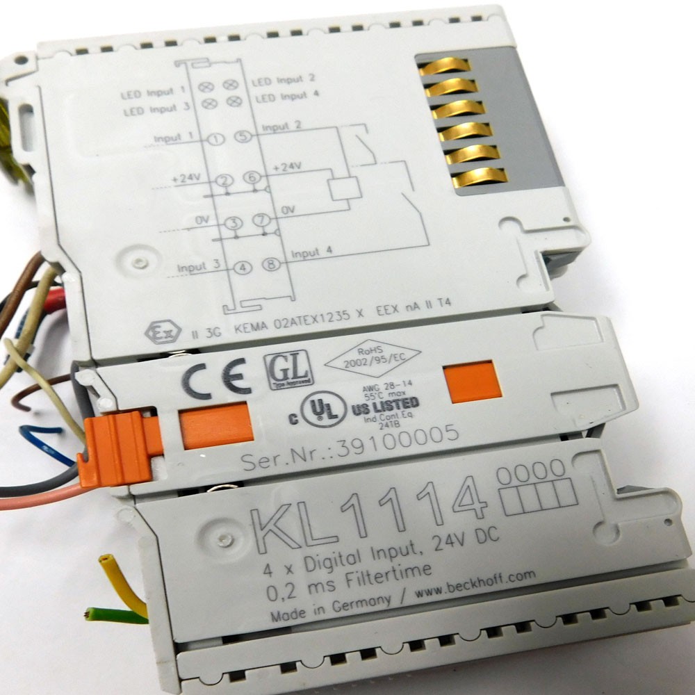 (Assorted Lot of 4) Beckhoff Input/Output Modules (2)KL1114 (2)KL2134