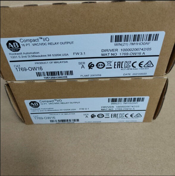 AB 1769-OW16 AB CompactLogix Relay Output Module 1769 OW16 NEW Sealed