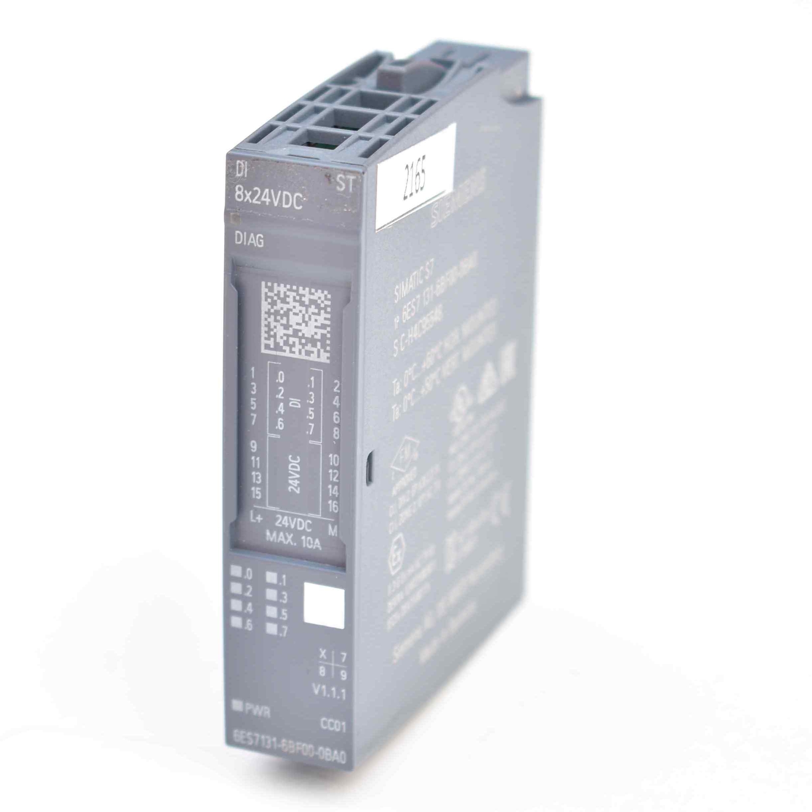 Siemens SIMATIC ET 200SP 6ES7131-6BF00-0BA0 6ES7 131-6BF00-0BA0 DI8x 24V -used-
