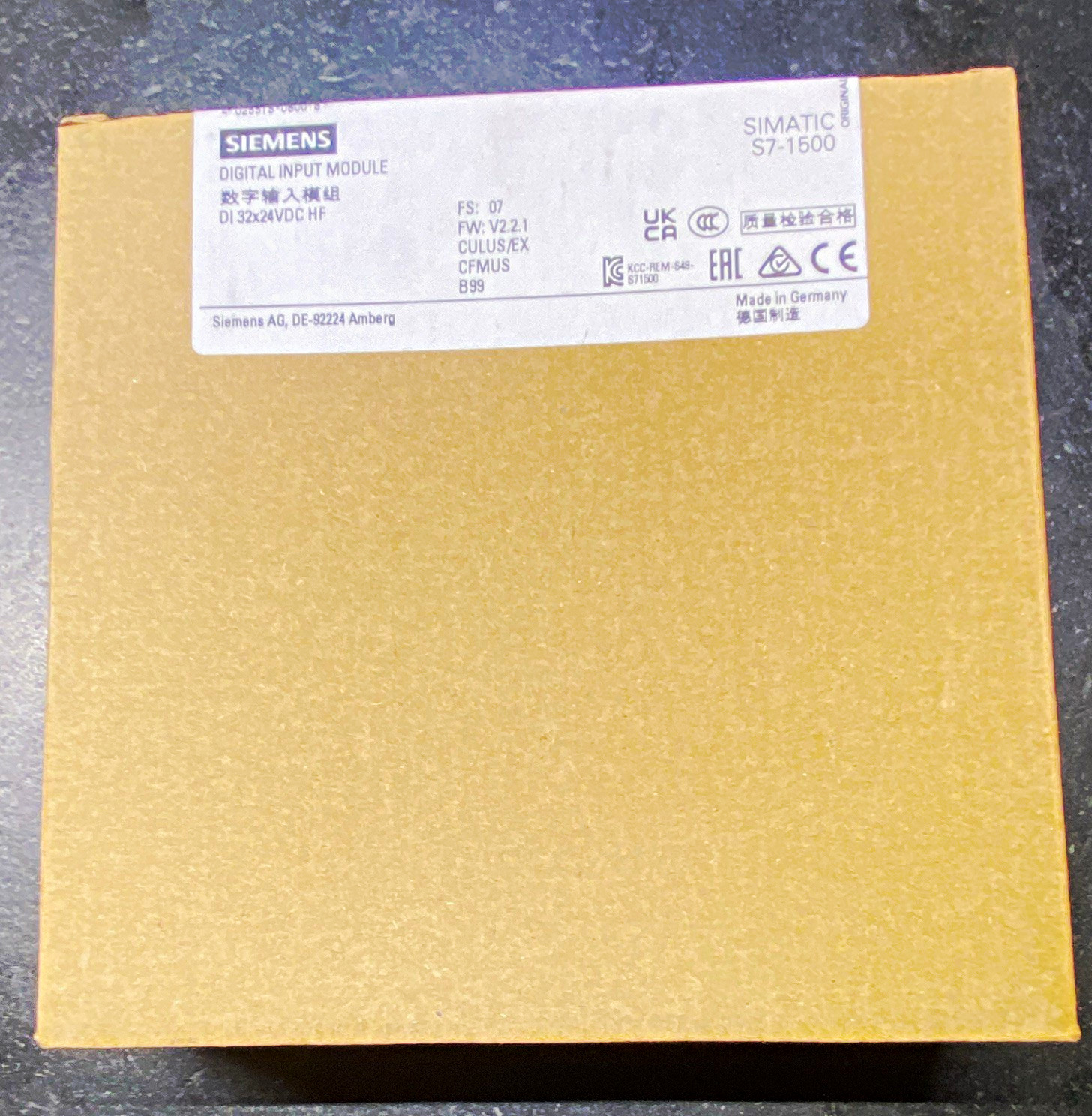 Siemens SIMATIC S7-1500 Digital PLC Input Module 6ES7521-1BL00-0AB0