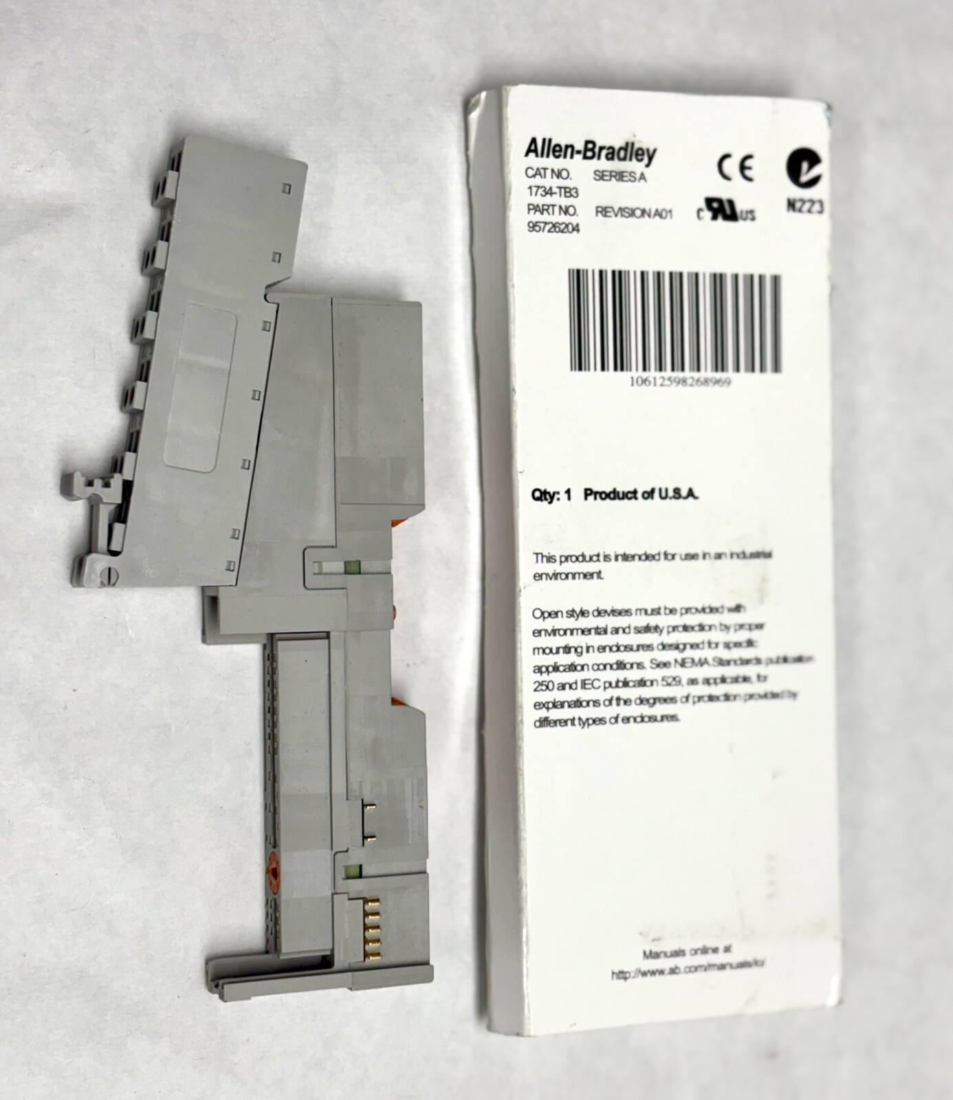 (3) Allen-Bradley 1734-TB3 1734-MB 1734-RTB3 Rockwell Automation Point I/O Base