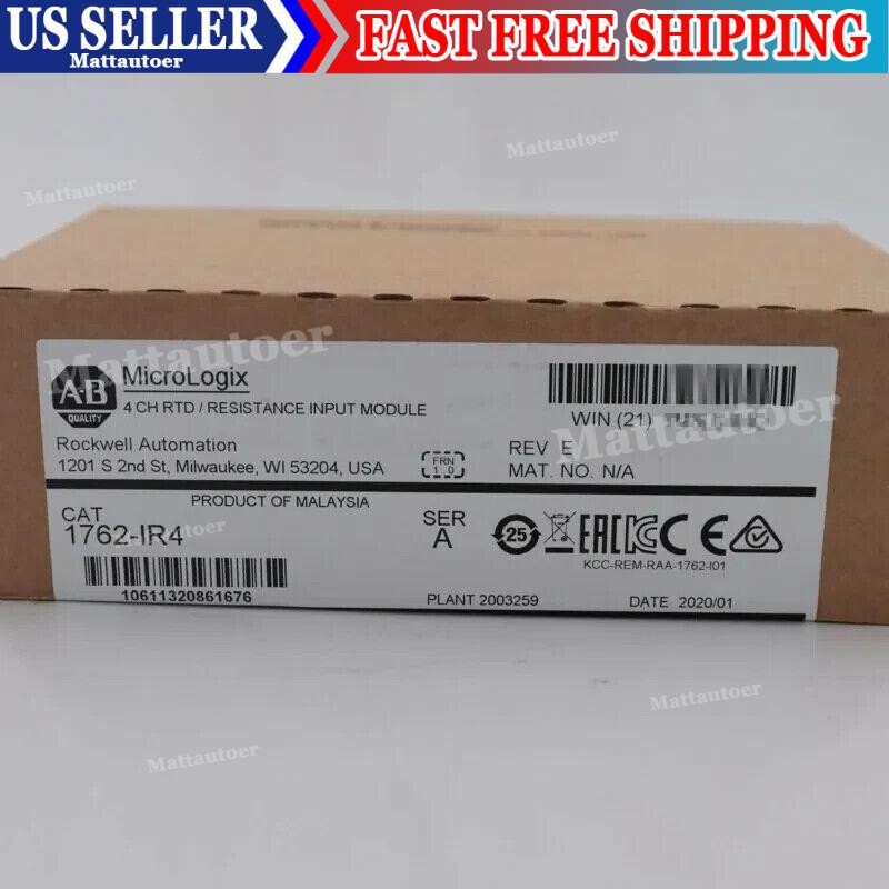 New Sealed AB Allen-Bradley 1762-IR4 MicroLogix 1200 RTD Resistance Input Module