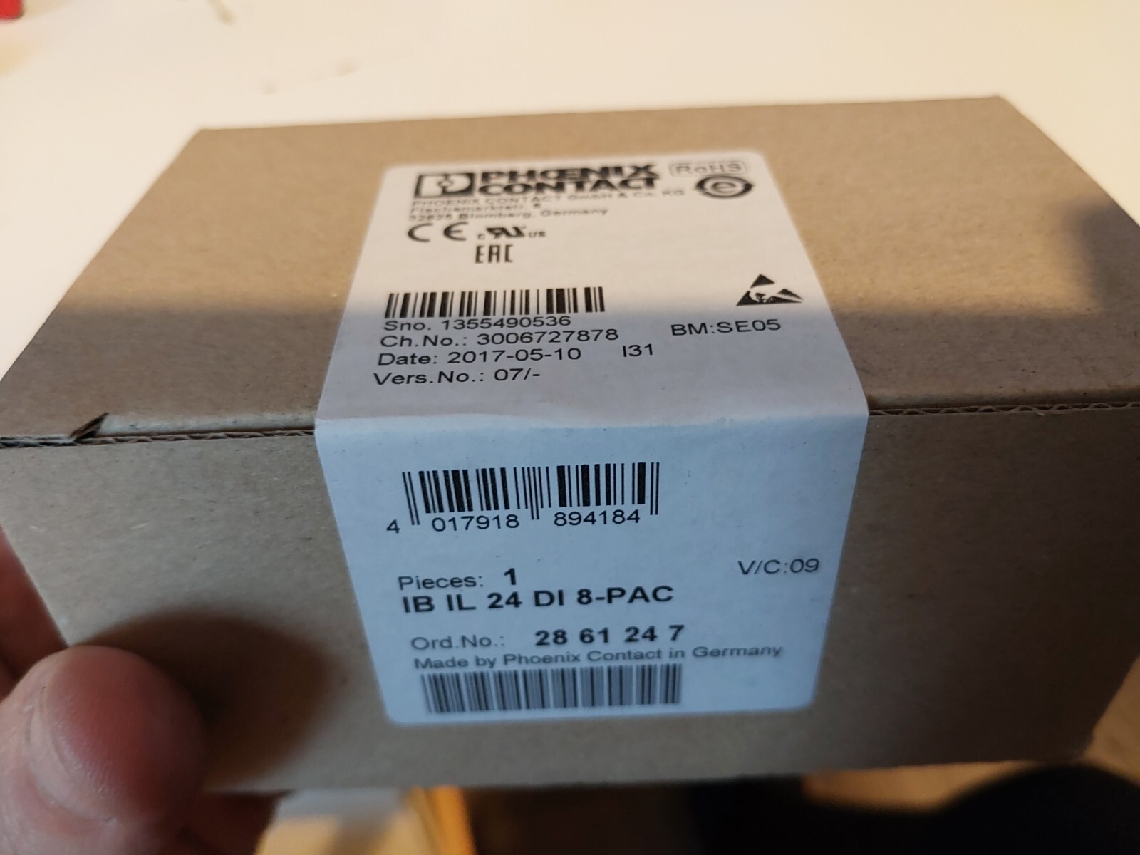 Phoenix contact IB IL 24 DI 8-PAC 28 61 24 7