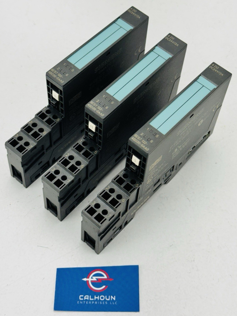 (LOT OF 3) Siemens Simatic S7 6ES7132-4BD30-0AA0 4DC24V/2A Module *WARRANTY*