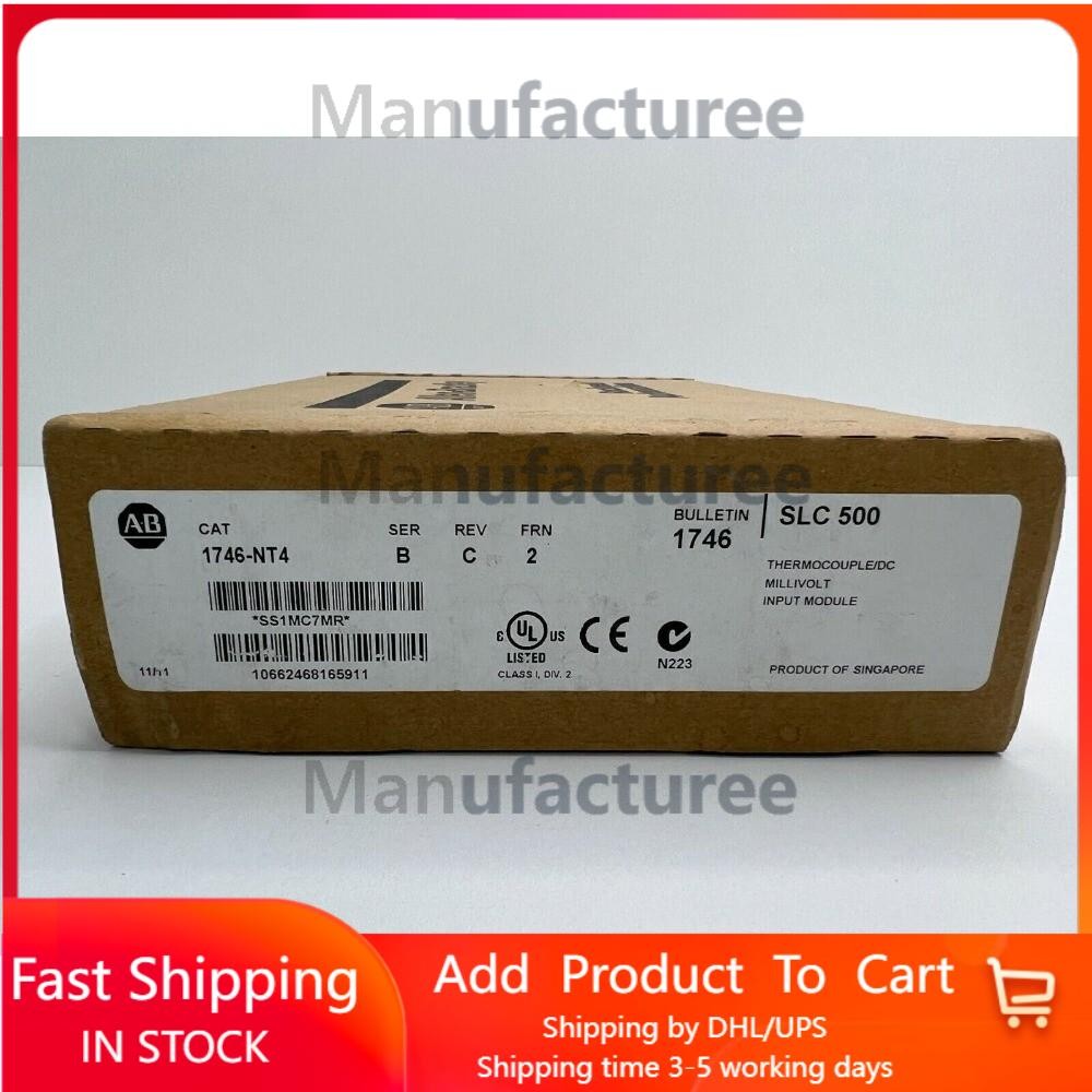 New Factory Sealed AB 1746-NT4 SLC 500 Input Module PLC 1746NT4 US Free Tax