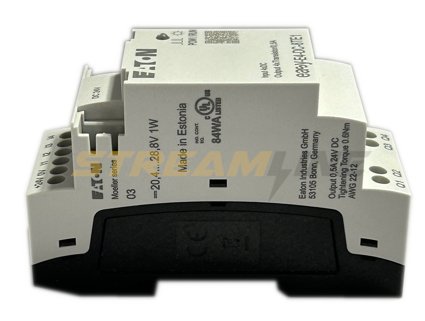 Eaton EASY-E4-DC-8TE1 I/O expansion, 24 Vdc Supply Voltage, 4 Digital Inputs