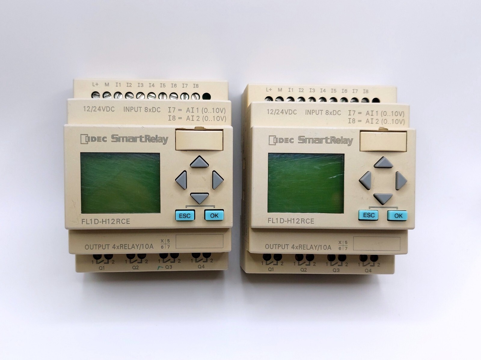 Lot of 2pcs IDEC FL1D-H12RCE PLC MODULE SMART RELAY