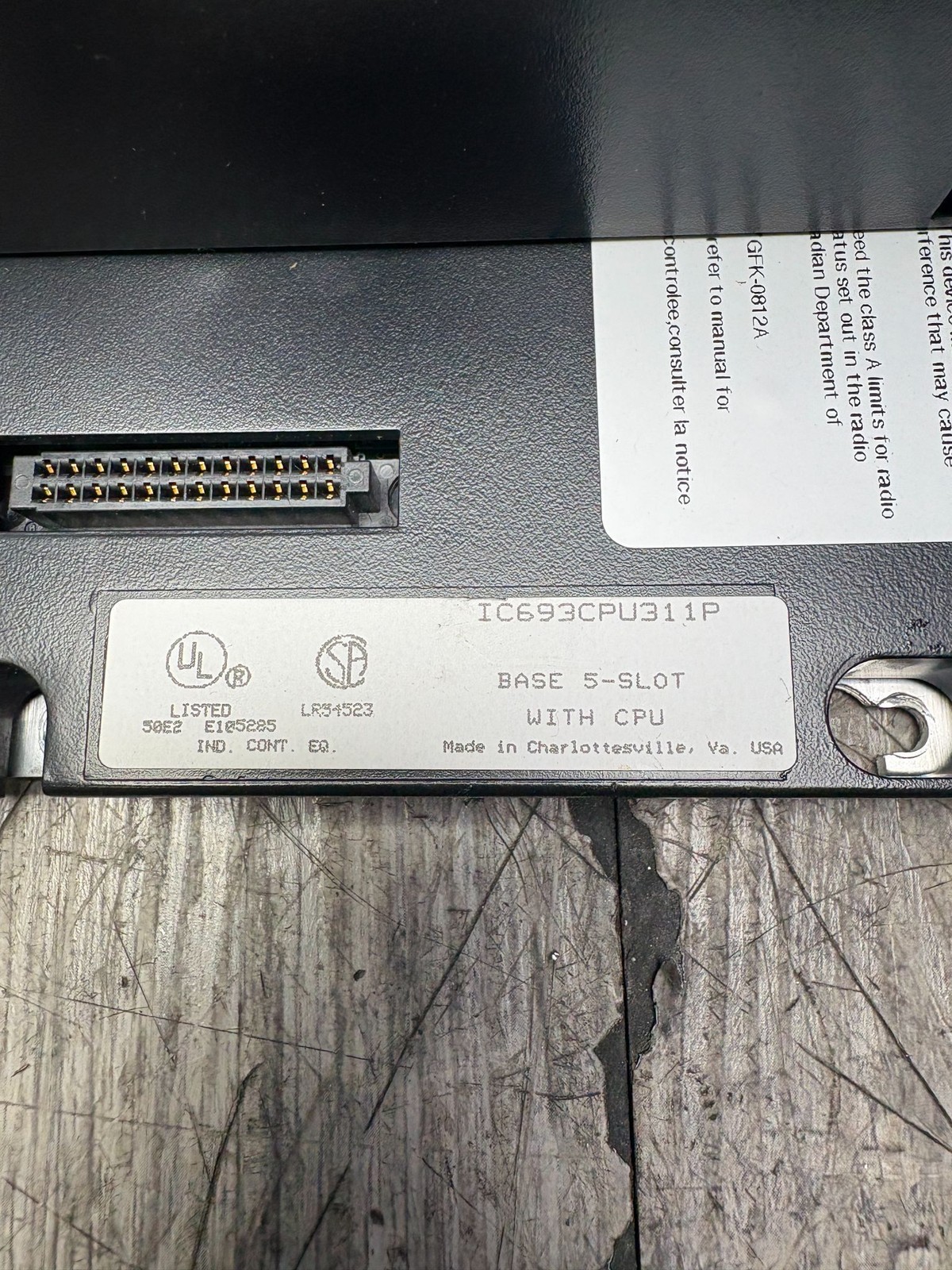 GE FANUC PLC IC690ACC900B IC693ALG221C MDL740C MDL645C PWR321AA CPU311P