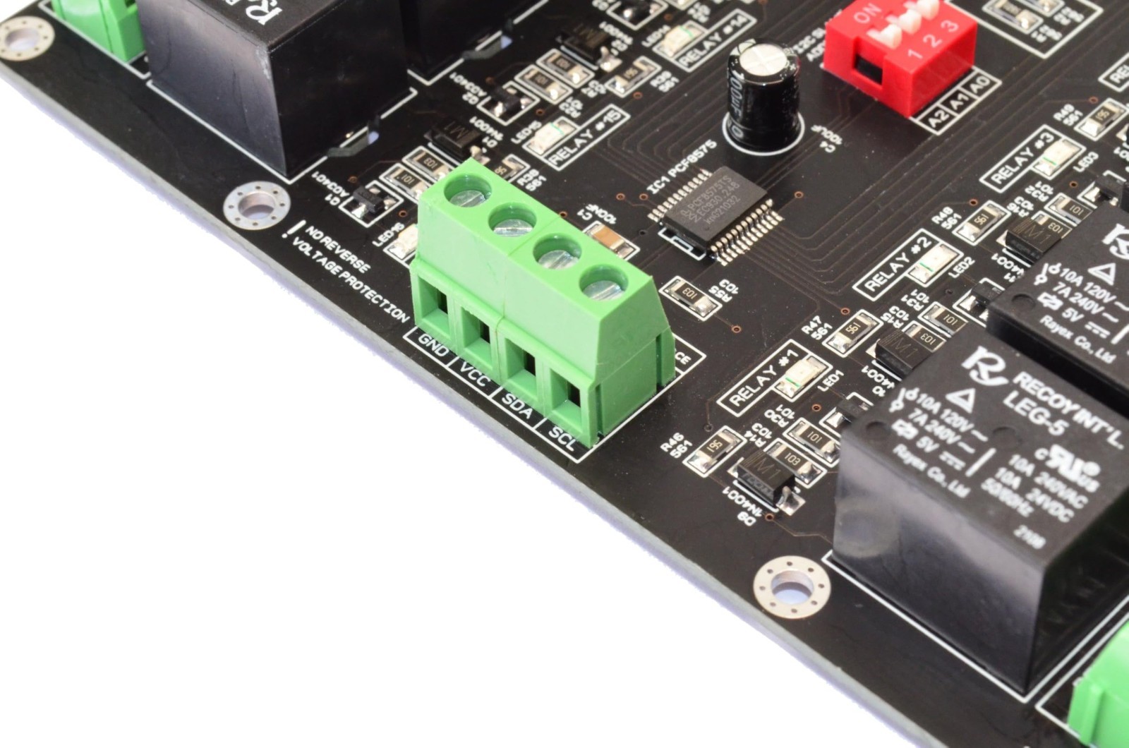 16 Channel I2C Relay Module for Arduino Raspberry Pi ESP32 – 10A, LED Indicator,