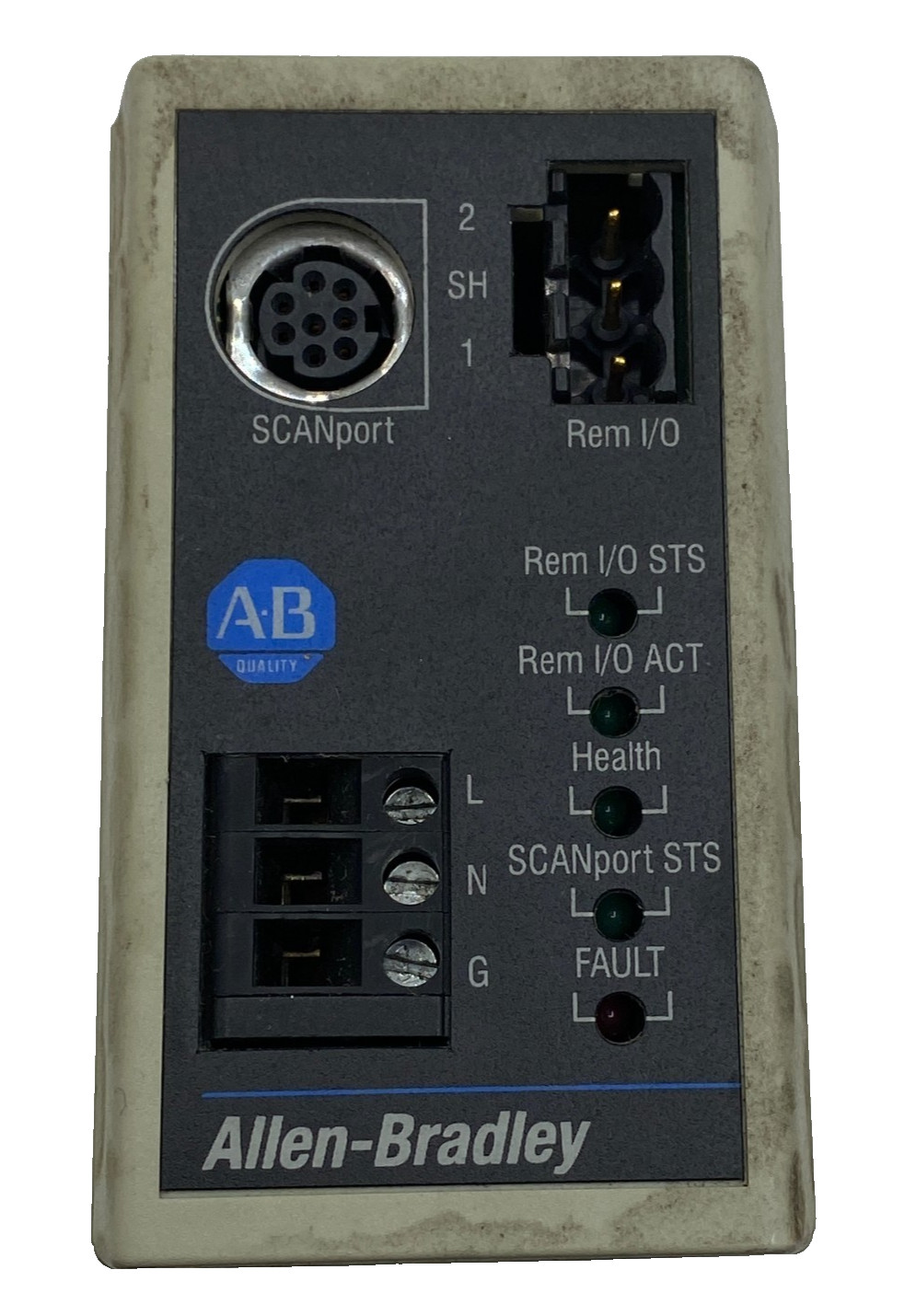 ALLEN BRADLEY AB 1203-GD1 COMMUNICATIONS MODULE REMOTE I/O SER-C 120/240V