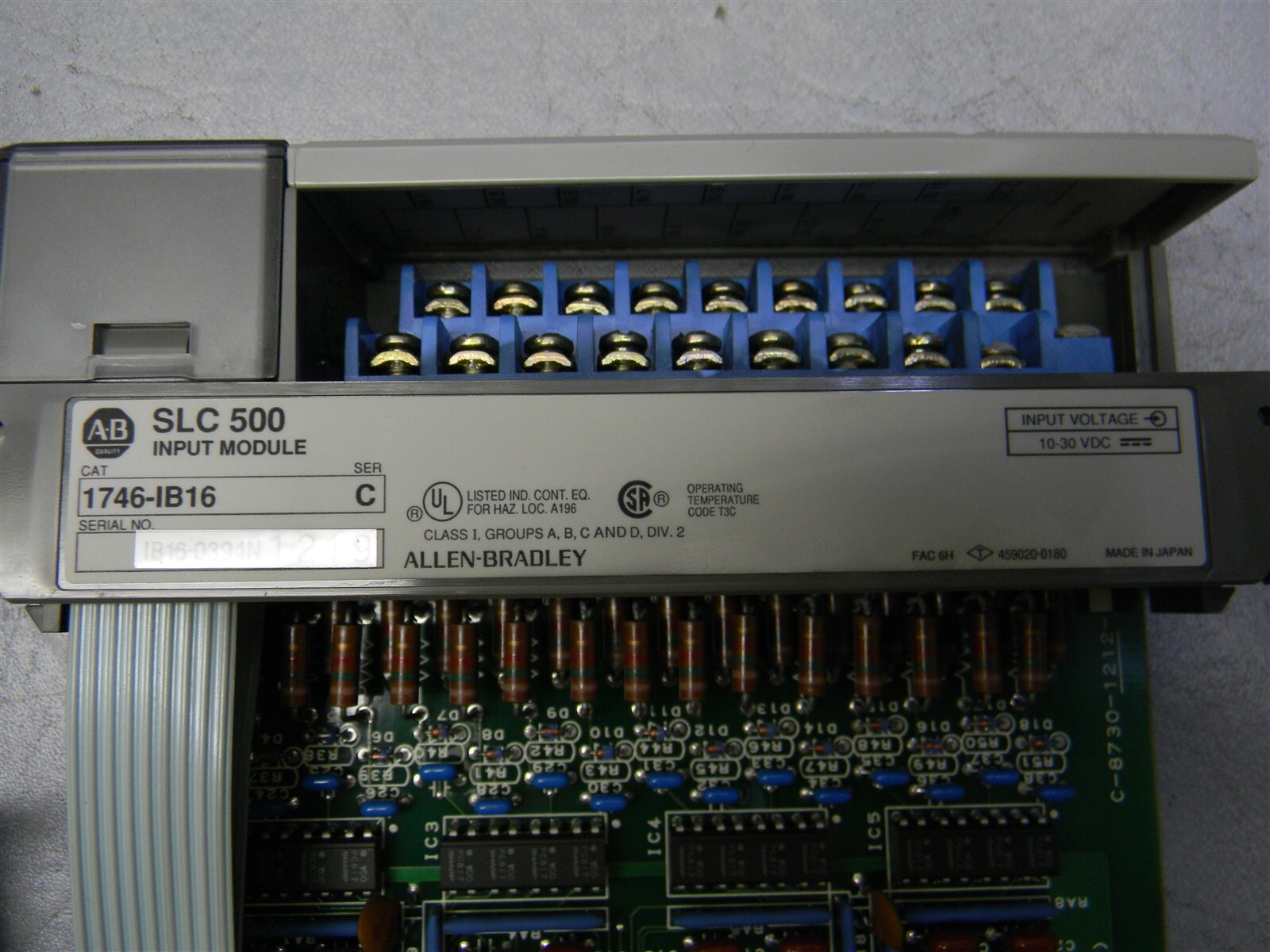 Allen Bradley 1746-IB16 SER C SLC500 Input Module Lot of 7