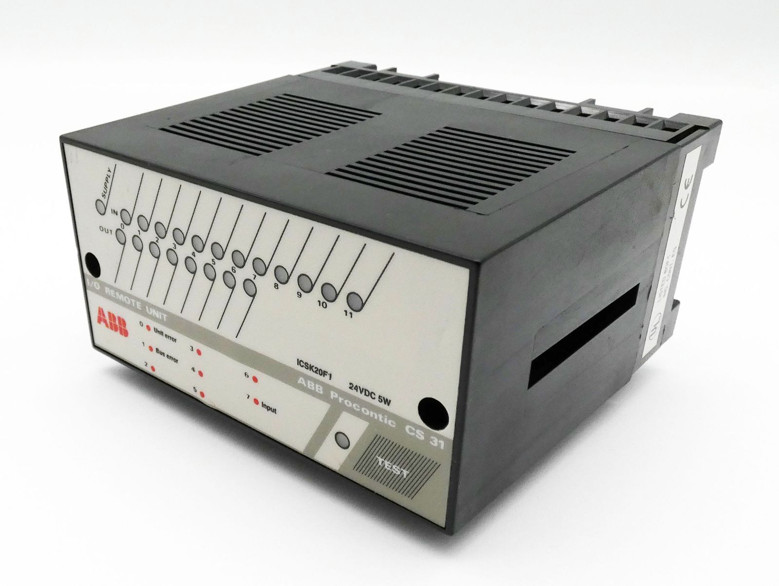 ABB Procontic CS 31 ICSK20F1 24VDC I/O Remote Unit -One Screw Missing! -used-
