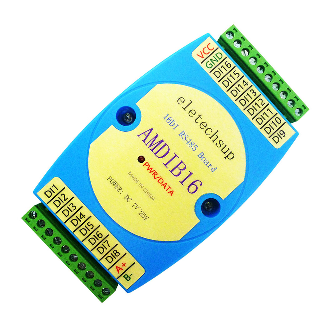DC 9V 12V 24V 10A 16 Channel NPN Input Module RS485 3KV Isolated Communication