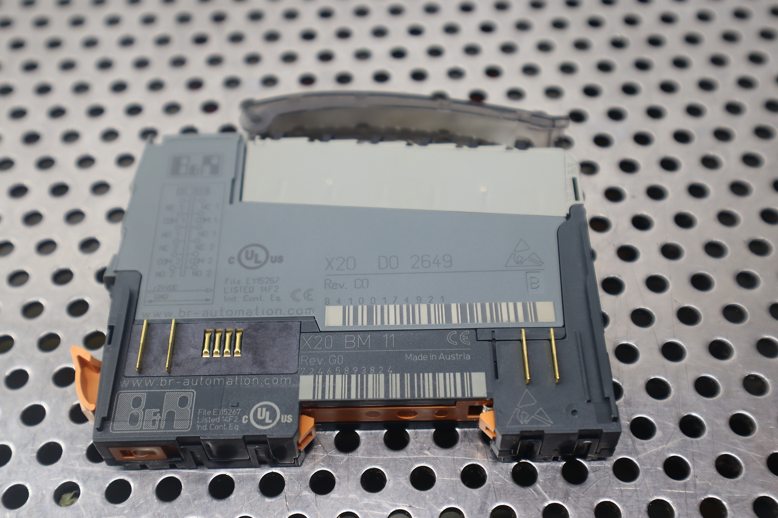 B&R Automation X20 DO 2649 Digital Output Module W/ X20 BM 11 Base Used