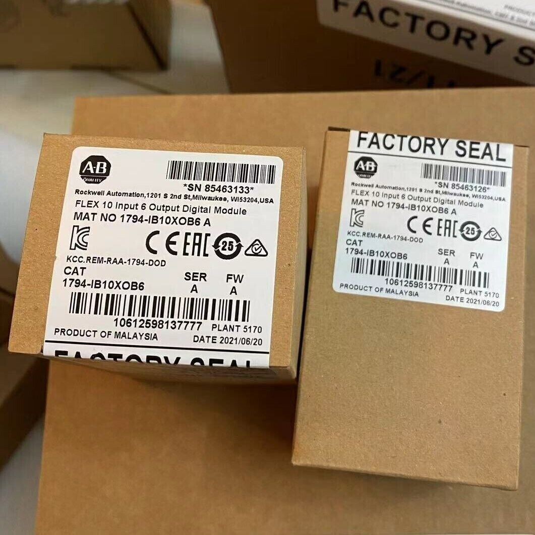 New Factory Sealed 1794-IB10XOB6 A Flex 10 Input 6 Output Digital Module