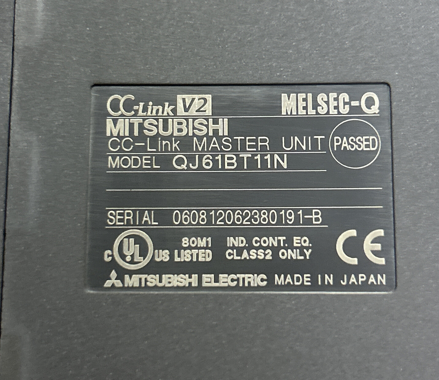 MITSUBISHI,QJ61BT11N,CC-LINK MASTER MODULE