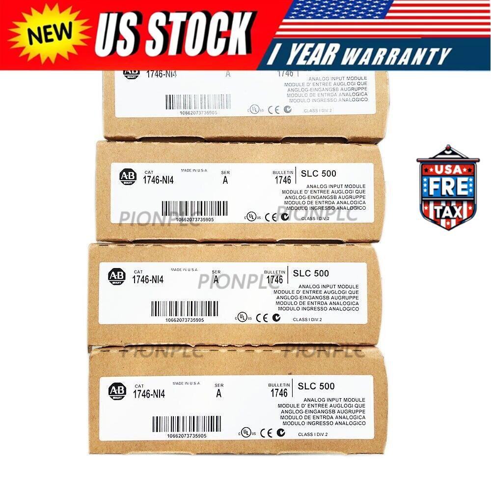New Factory Sealed Allen-Bradley 1746-NI4 SLC 500 Analog Input Module PLC