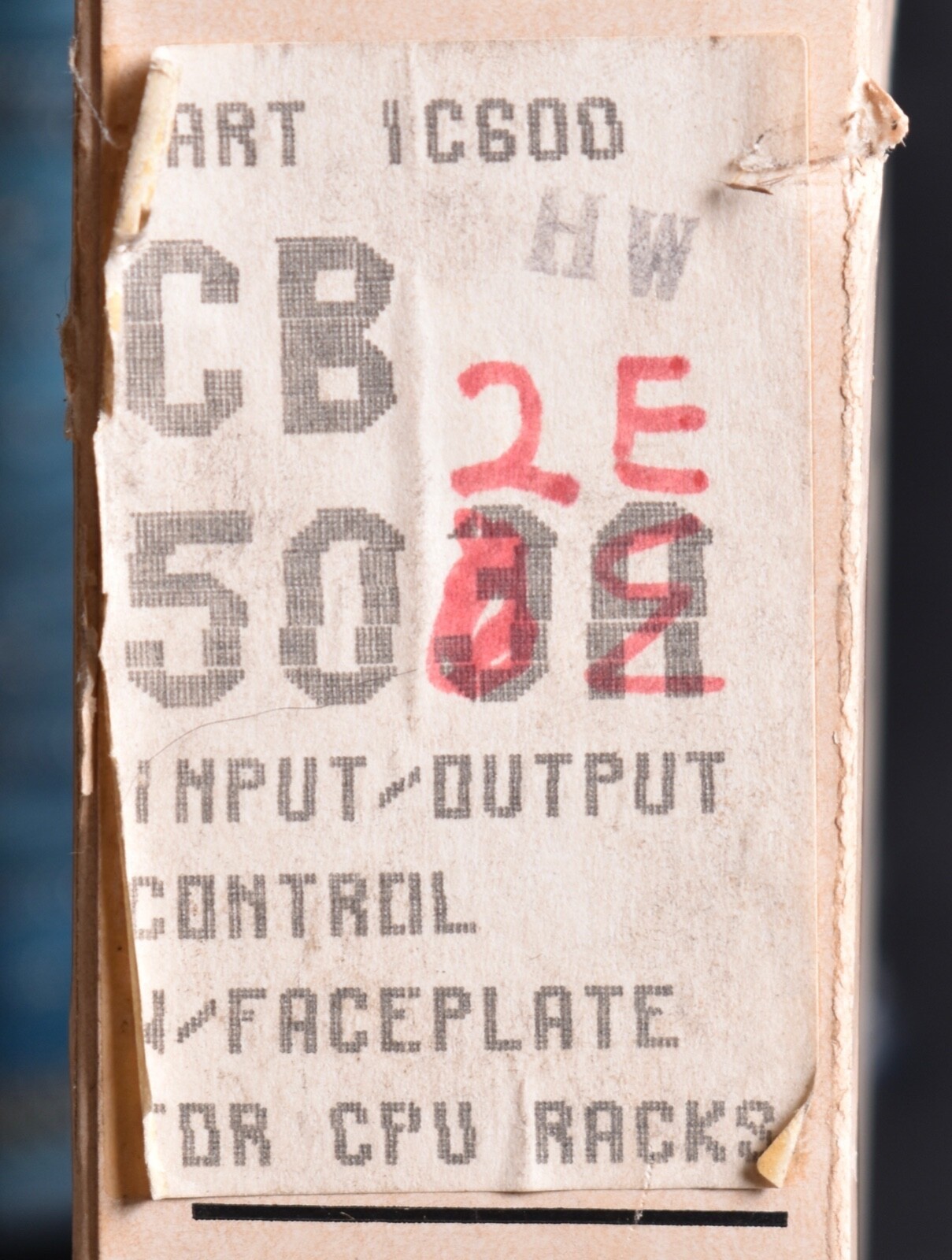 GE General Electric Fanuc Input Output Control Module Series Six IC600CB502E