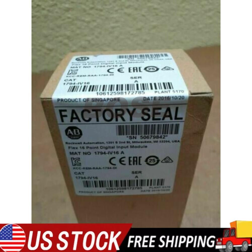 New Sealed AB 1794-IV16 Flex 16 Pt Digital Input Module 1794-1V16 US Free Tax