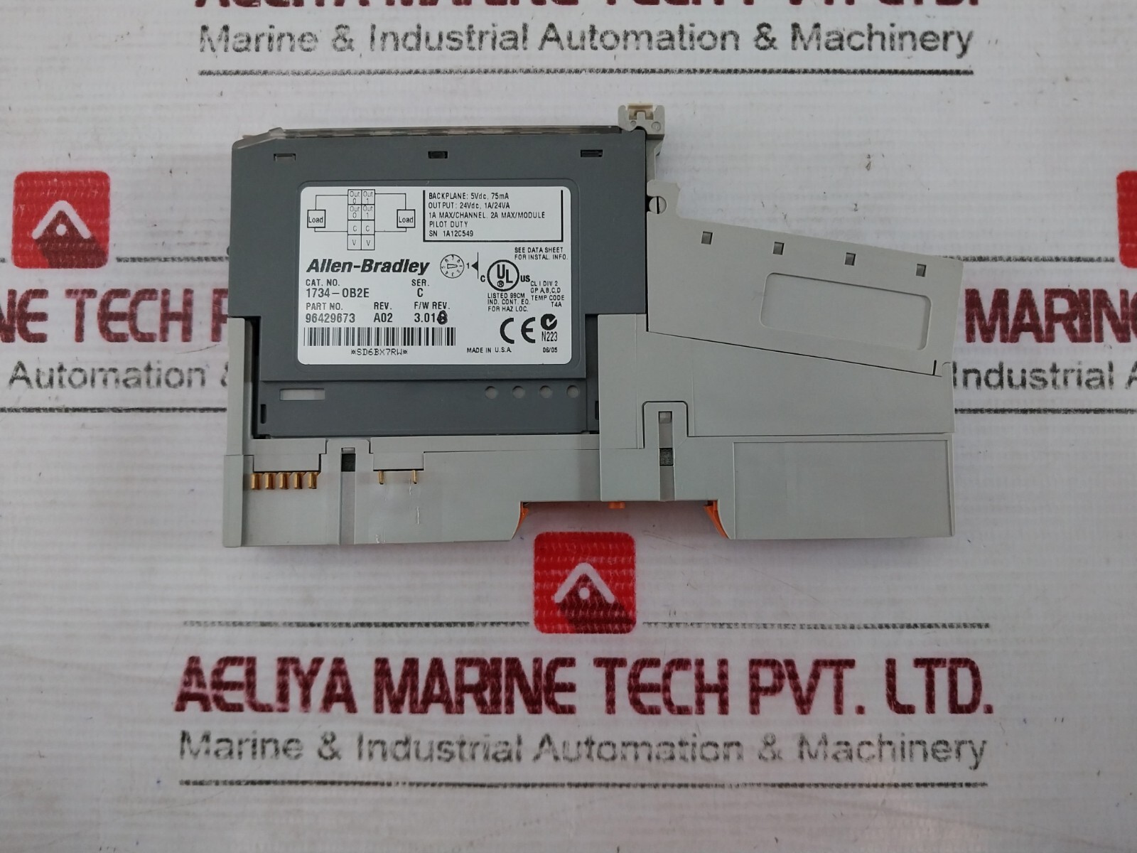 Allen-bradley 1734-OB2E Point Digital Output Module 96429673 24VDC 1A/24VA