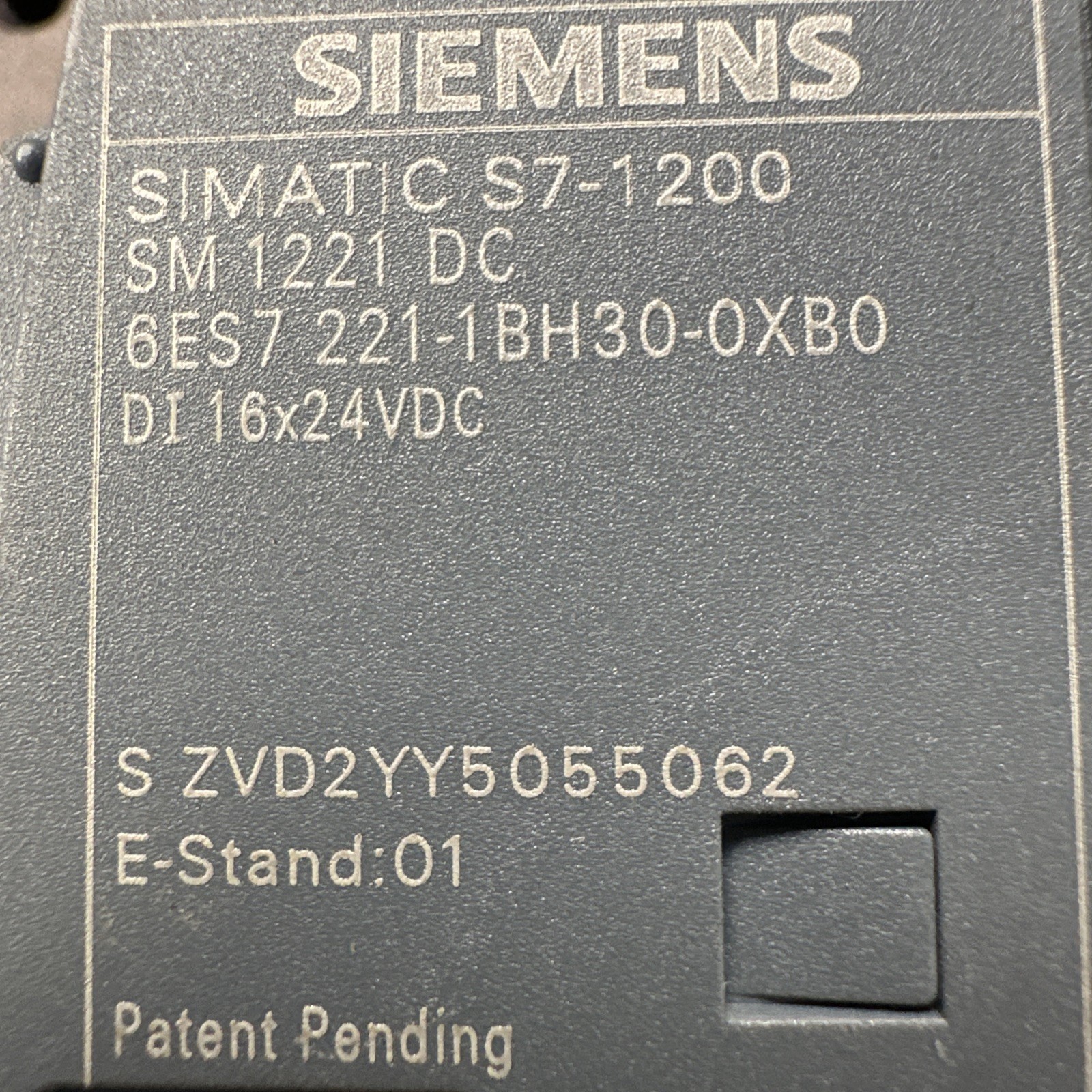 Siemens SM 1221 DC 6ES7 221-1BH32-0XB0 Digital Input Module DI 16x24VDC 6mA/pt