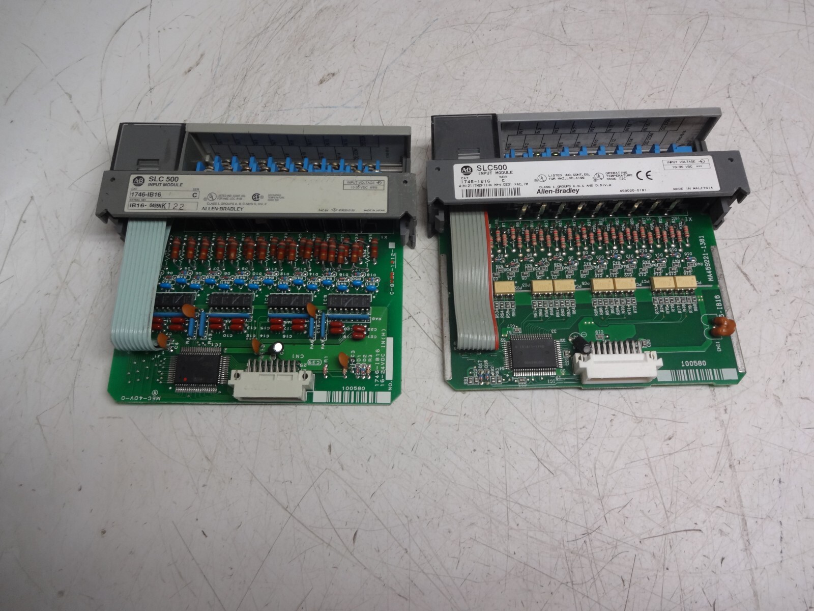 Lot Of 2 Allen Bradley 1746-ib16 Input Module