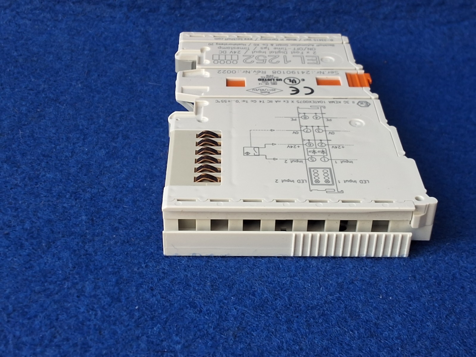 Beckhoff EL1252 2xFast Digital Input / 24 VDC, ON/OFF-Time 1ms/ Timestamp.