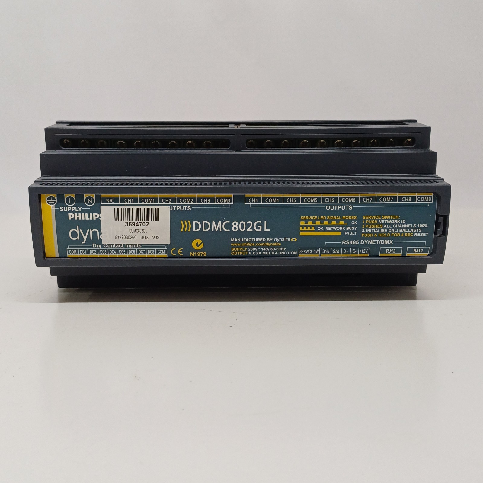 NEW PHILIPS DYNALITE DDMC802GL AUSTRALIA