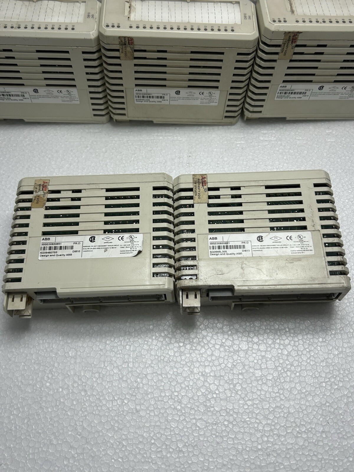 LOT OF 5PCS ABB 3BSE008508R1 INPUT MODULE DI810 DIGITAL 16 CHANNEL