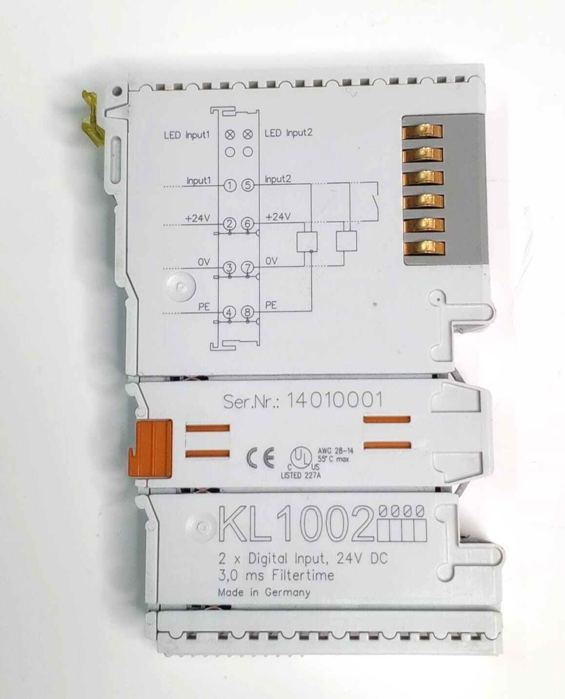 4Pcs.Beckhoff KL1002 Digital Input Terminal