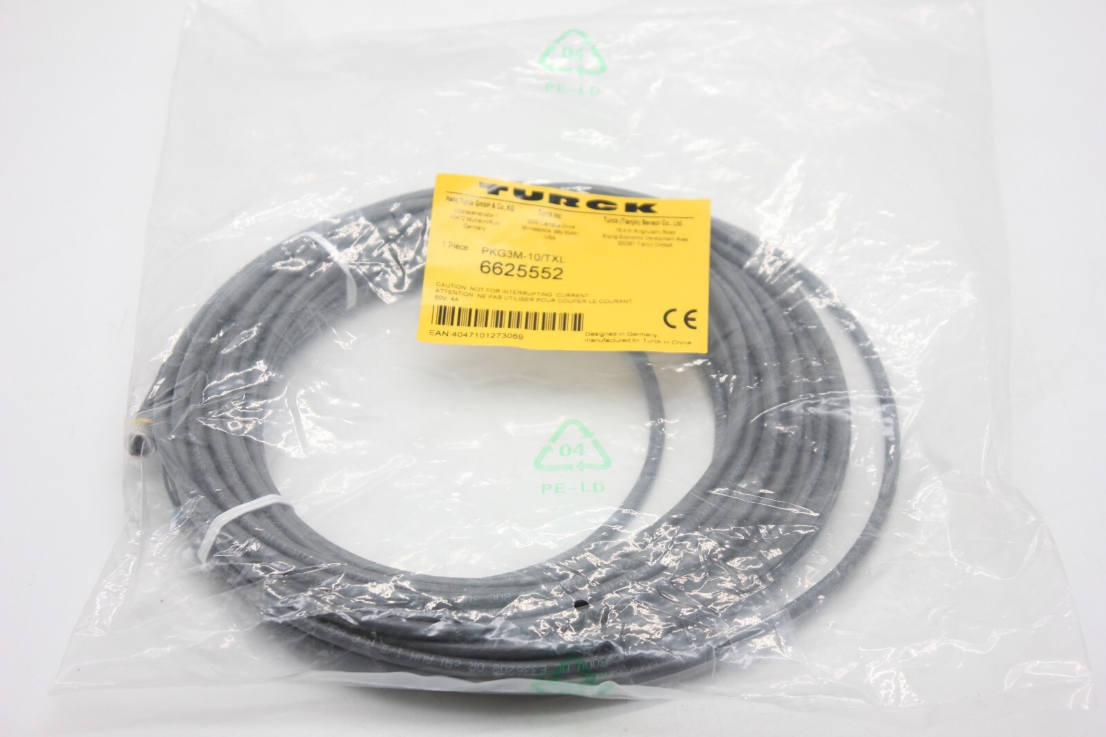 TURCK 6625552 PKG3M-10/TXL