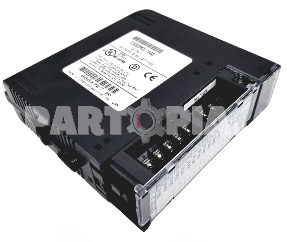 GE FANUC IC693MDL740G Output Module, 12/24Vdc, 0.5A, 16Pt, Positive Logic