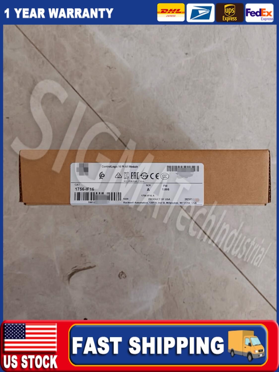New Factory Sealed A-B 1756-IF6I SER A ControlLogix 6 Point Isolated A/I Module